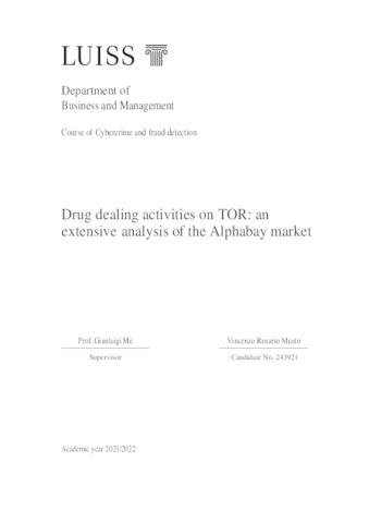 Tor drug market